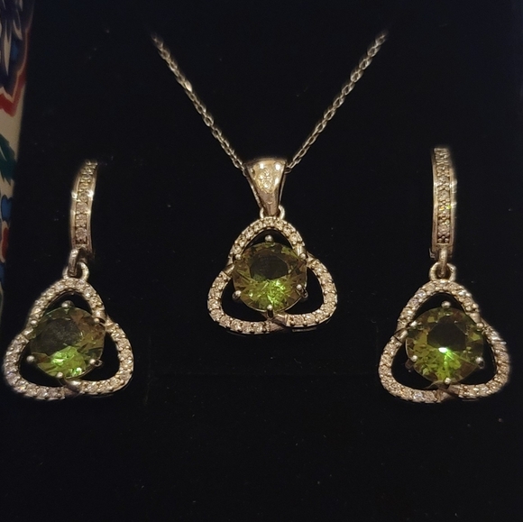 925 Sterling Silver Turkish Zultanite Wedding Jewelry Set  for Women,NEW, - Picture 2 of 13